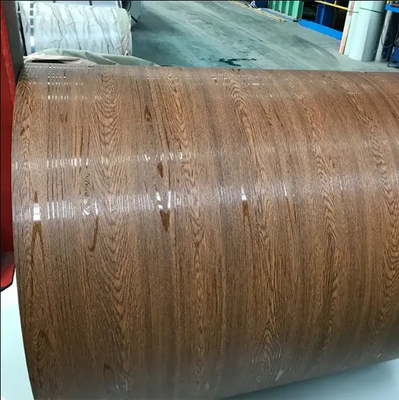 목재/초목 패턴 전차화 된 진열 철 코일 Z275 Z500 0.25-0.8mm 컬러 코팅